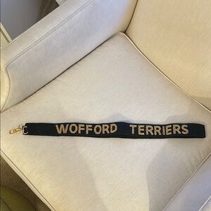Wofford Terriers Black and Gold Beaded Bag Strap